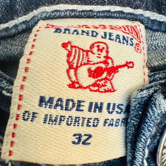 True Religion Dark Blue Low Rise Flare Jeans - Picture 2 of 7